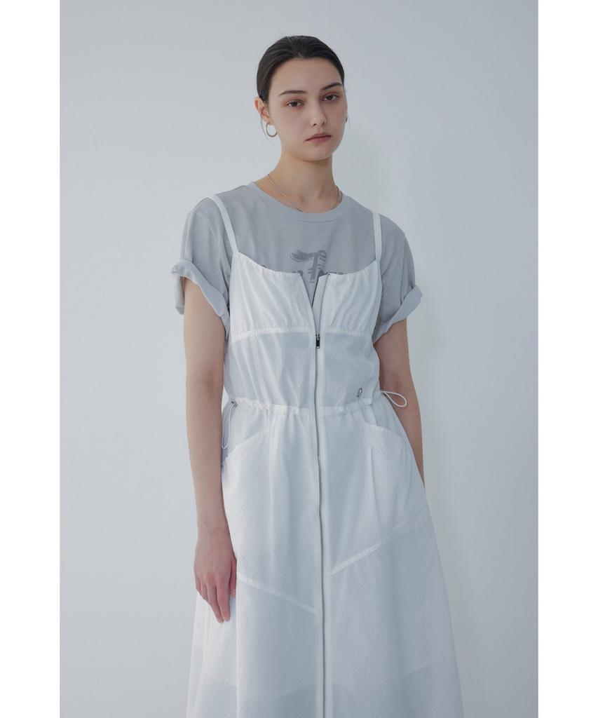 Bobeu Sleeveless Dress With Zipper Detail_White 7156237005