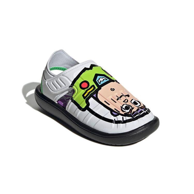 Adidas Disney X  Pixar Buzz Lightyear Comfortable Casual Sandals Kids Sandals White Black GY5440