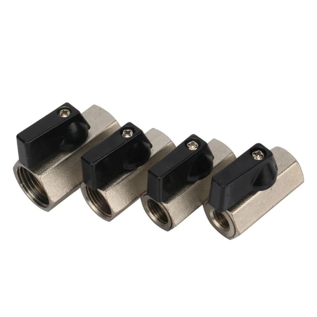 1/8" 1/4" 3/8" 1/2" BSP Male/Female Thread Mini Brass Ball Valve Air Compressor Switch Garden Irrigation Water Shut Off Valve