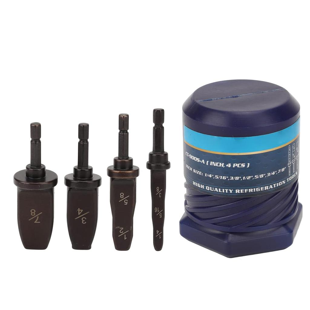 Pipe Tube Expander, High Carbon Steel Electric Swagging Tool Drill Bit, Air Conditioning Copper Pipe Expander 1/4", 5/16", 3/8", 1/2", 5/8", 3/4",