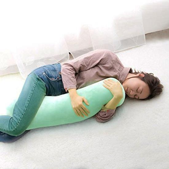 Baibu Home Body Pillow Comfortable and Suitable for Pregnant Supports Turning Over During Side Cylindrical Shape - Cushion, Washable, Cute, Soft,