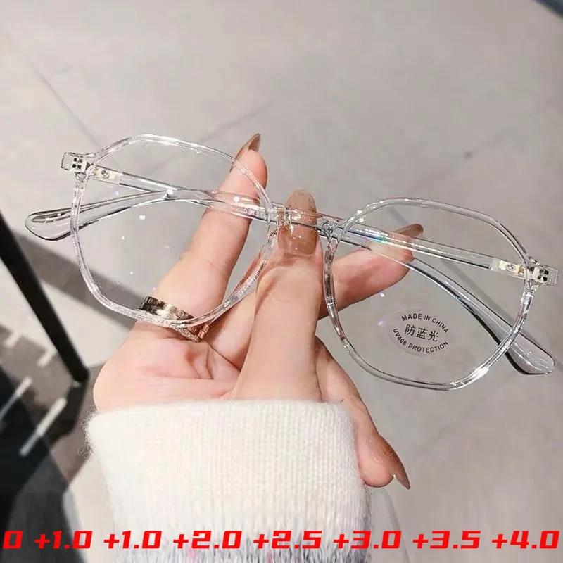

Women Fashion Transparent Reading Glasses Computer Optical Glasses Women Men Resting Lenses Presbyopia Glasses Diopter 0 - +4.0 +400