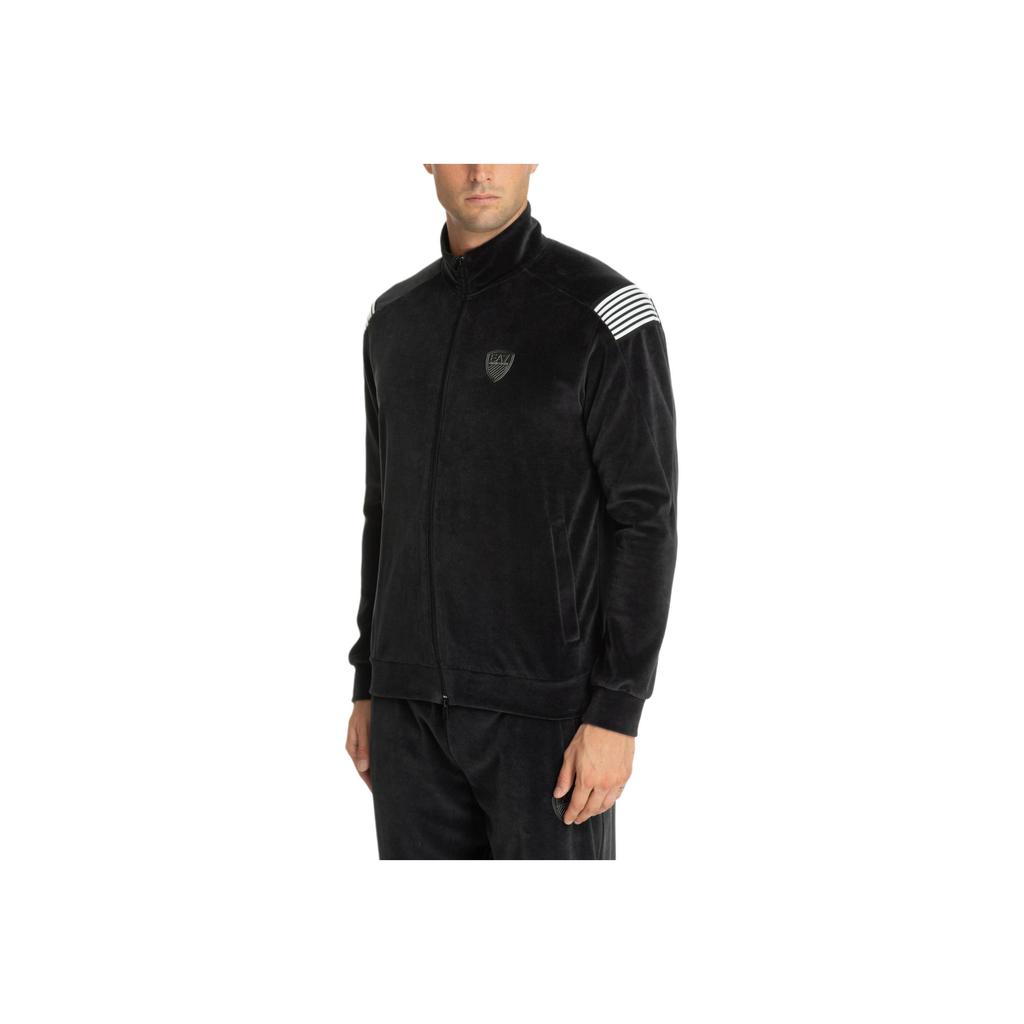 Emporio Armani EA7 FW25 Jednobarevná bunda se stojáčkem a zipem Pánské bundy 6DPM54-PJLXZ-0910