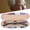 Gray Pattern Frame Stylish Reading Glasses Unisex Elderly Simple Presbyopic Glasses
