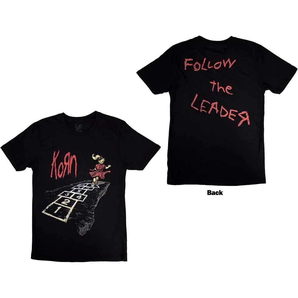 Korn Follow The Leader Hopscotch T-Shirt Black New L