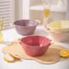 Fumaide Ceramic Double-Handled Soup Bowl Set