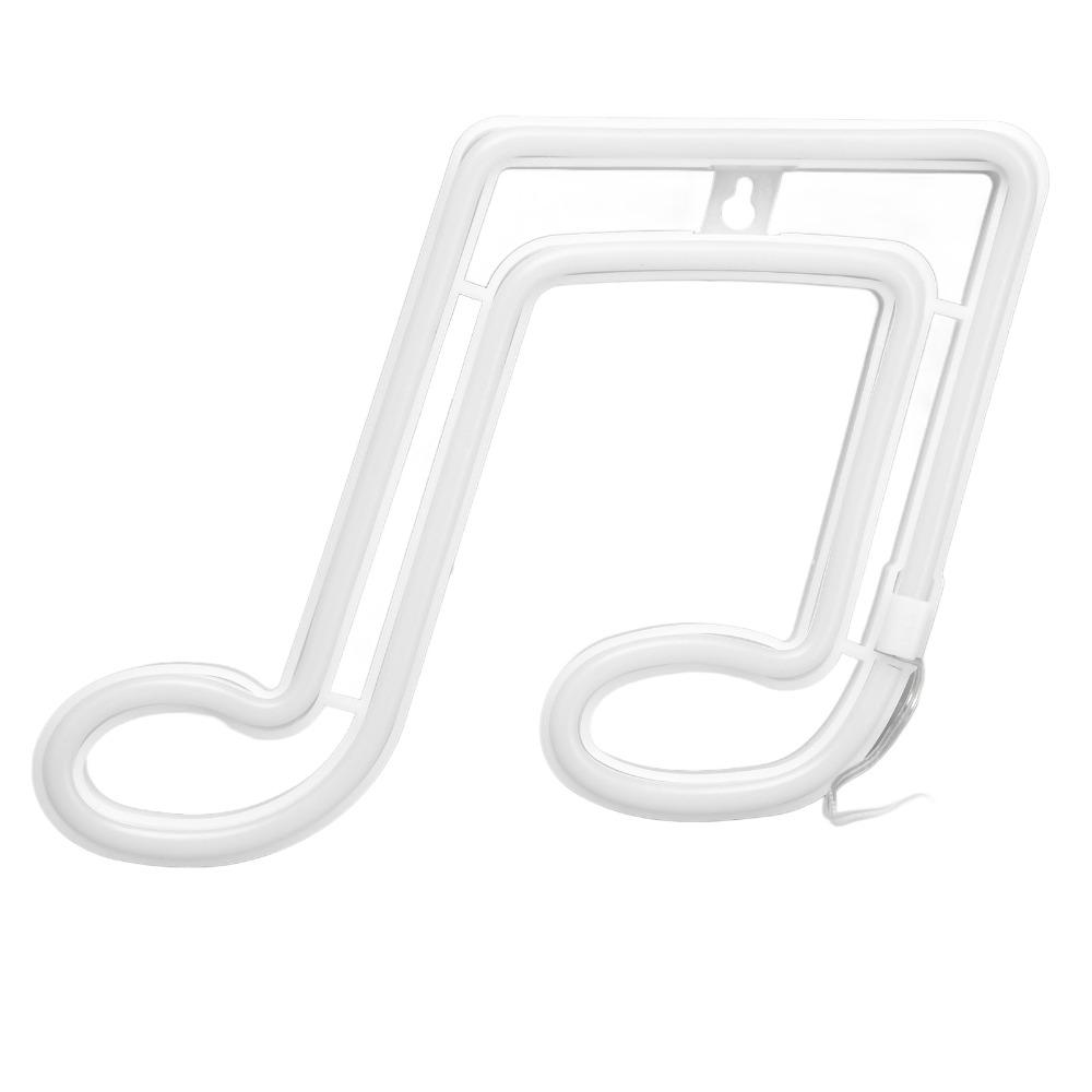 Music Note LED Neon Sign Light Dual Power Supply Neon Light Easy To Install LED Neon Light  Bar