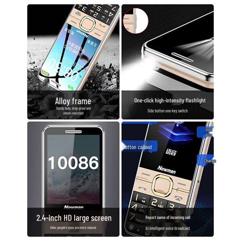 Teléfono Básico 4G Newman M560 para Personas Mayores (Versión CN)