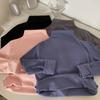 Korean Knitwear Women's Half-High Neck Cashmere Sweater, Small Fragrance Style, Autumn/Winter.