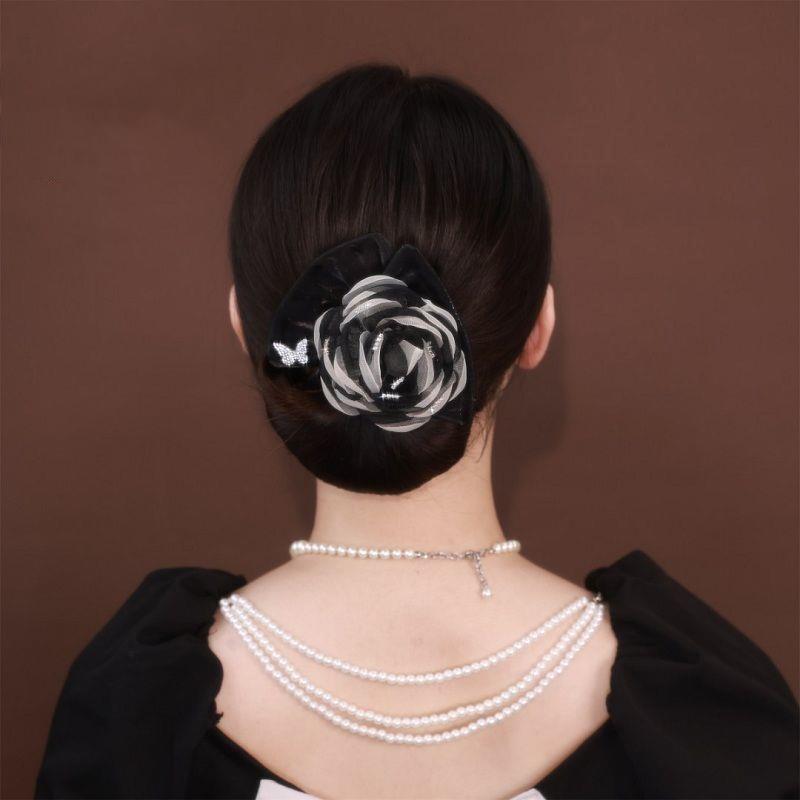 Vintage Lazy Magic Flower Bow Clip Bun Curler Braider Hairstyle Twist Maker Tool Dount Twist For Women Hair Accessories