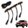Toyota Tacoma TRD Pro Grill LED Grill Marker Set of 4 Amber Lights Compatible One+lifestyle (Amber Lens)