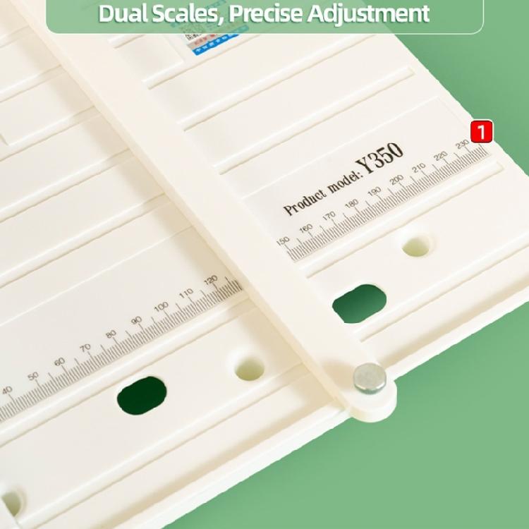 Compact Hand Operated Paper Creaser Manual Creasing Tool For Letter Size Documents Card Making And Paper Organization
