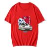 JDM Racing Car Printing T-shirt Cotton High Quality Soft Tee-shirt Japanese Fashion Style Streetwear Tees Short Sleeve Mens Tops
