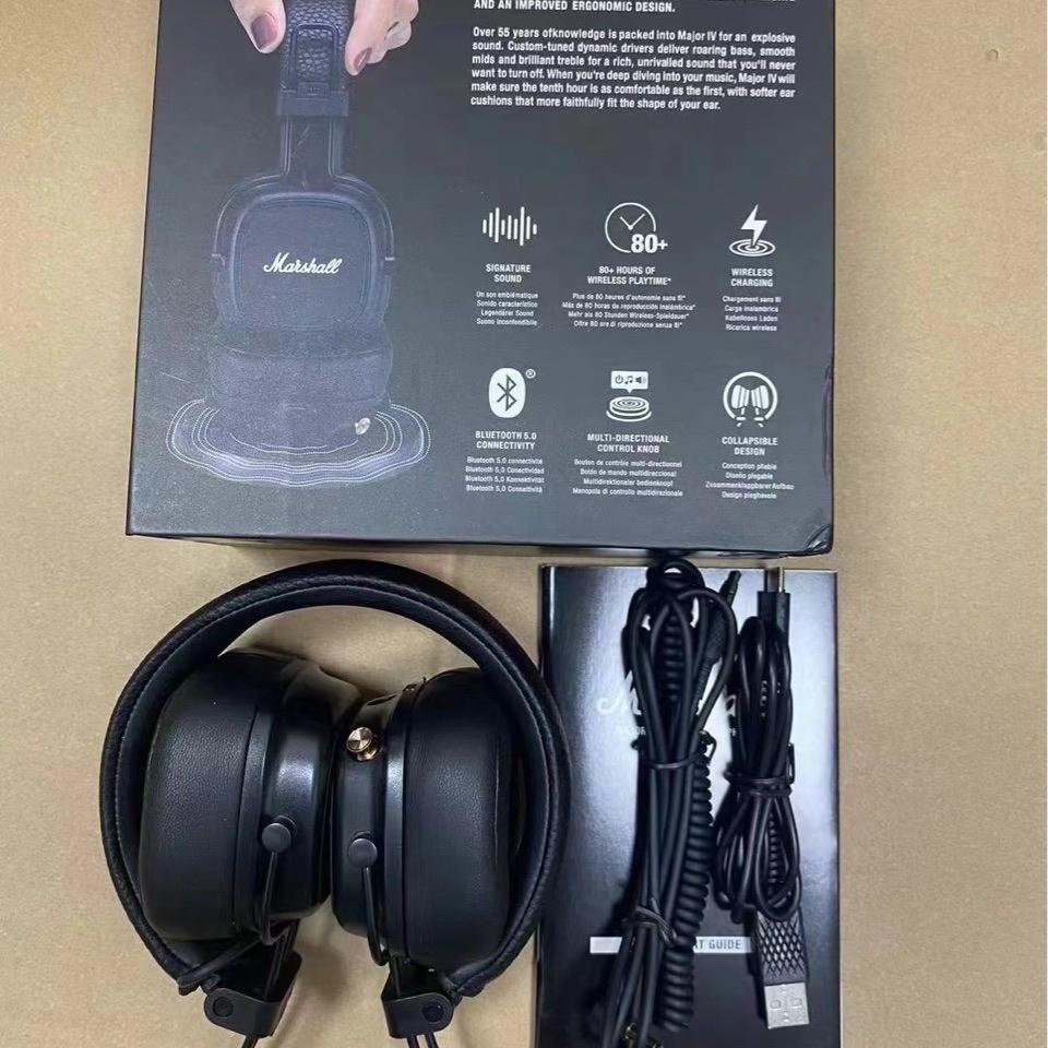 Marshall Fourth-Gen High-End Noise-Canceling Bluetooth Over-Ear Headphones