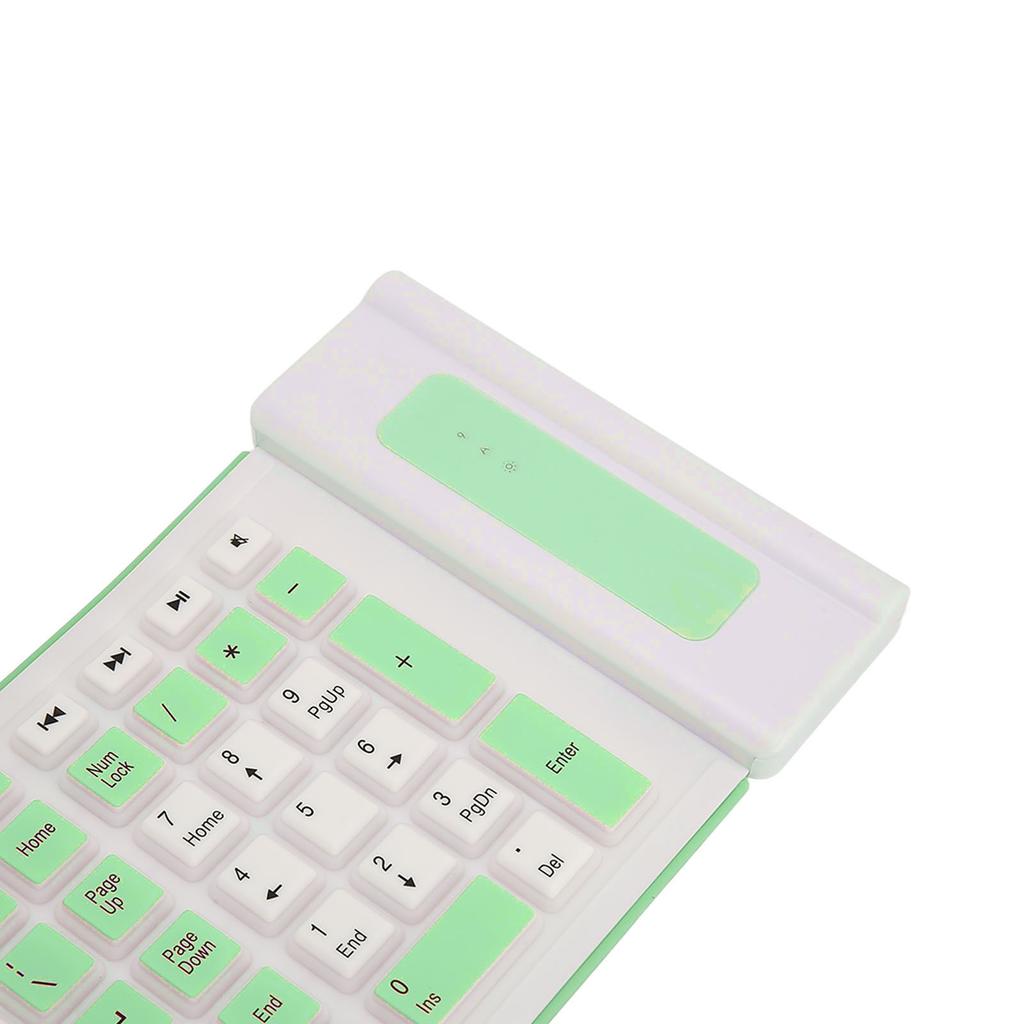 Silicone Keyboard 107 Keys 2.4G Wireless USB Foldable Waterproof Dustproof Two Colors Silent Keyboard for PC Laptop