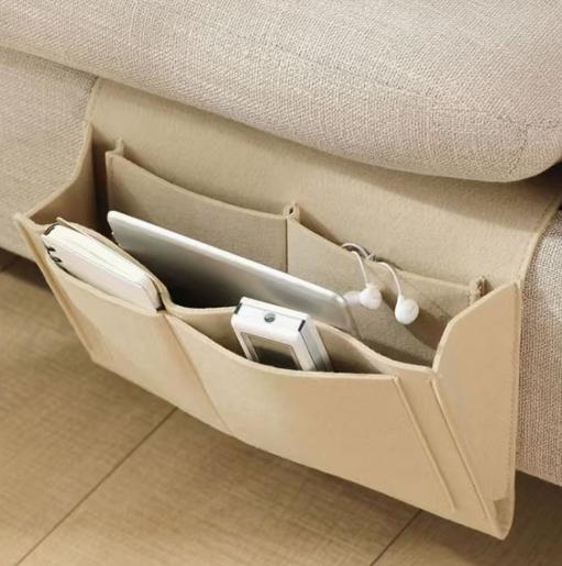 Storage with Hanging Pocket for Bedside Caddy