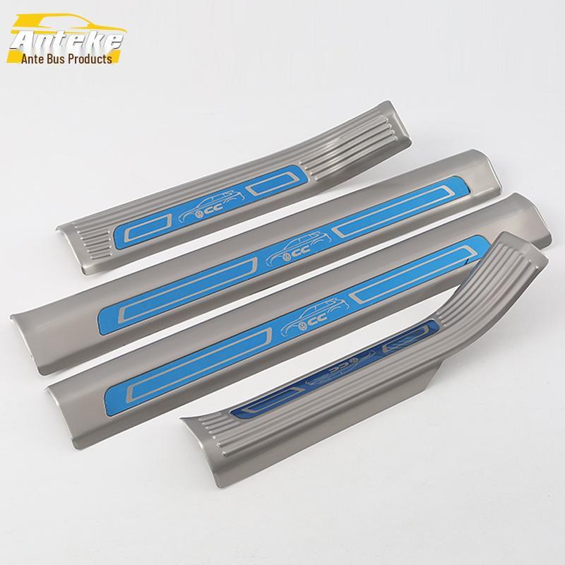 18 CC Bright Sill & Bumper Trunk Anti-Scratch Welcome Pedal Stickers