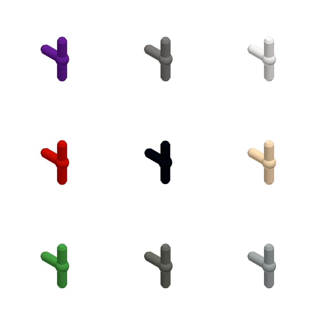 

20PCS MOC assemblaggi particelle 4697 t-piece pneumatici blocchi classici bambini di marca fai da te illuminano mattoni giocatto