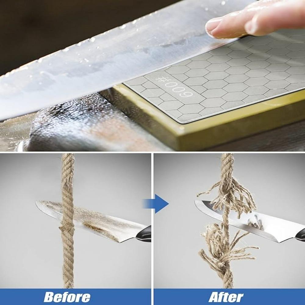 Diamond Honeycomb Shaped Sharpening Stone Piece Multi-Tool Polishing Tungsten Steel Ceramic Grinding Whetstone Kitchen Gadgets