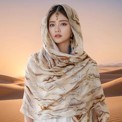 85*180cm Women Fashion Cotton Mixed Print Scarf Shawl Wrap Sunshade Shawl Travel Scarfs