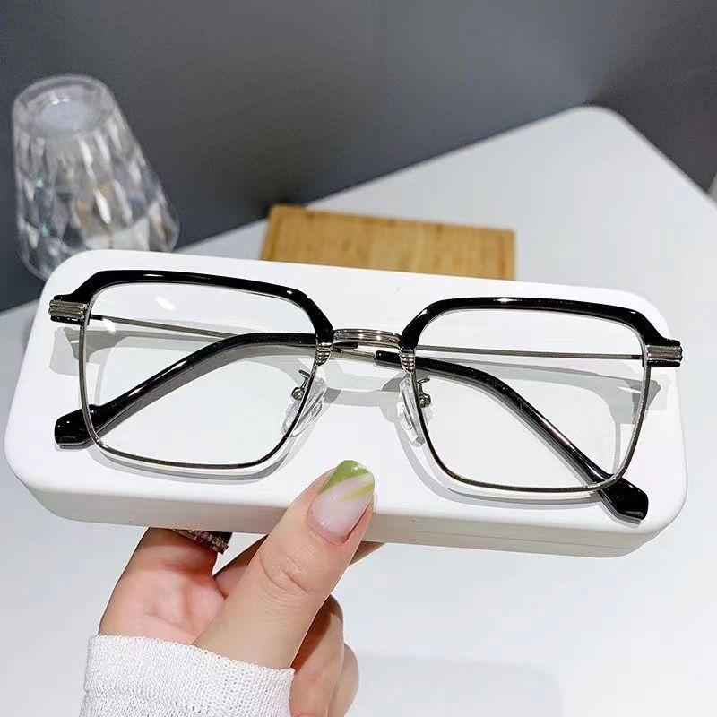 Presbyopia Glasses Middle-Aged And Elderly Anti-Blue Light Half-Frame Reading Glasses Age-Reducing Frame Tide Design Inspiration Anti-Blue Light