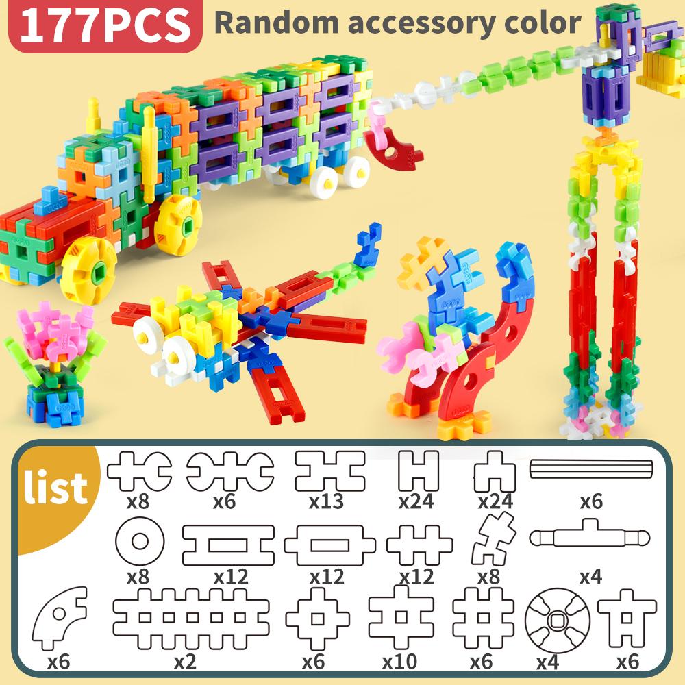 Large Granule Building Blocks Stacking Toy(Random Colors) for Christmas/Halloween/Thanksgiving/Easter/New Year/Back-to-School