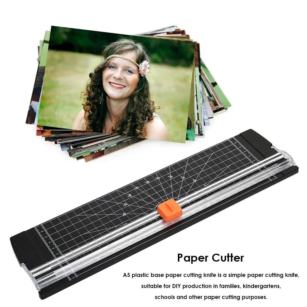 A4/A5 Mini Paper Cutter with Pull-out Ruler for DIY Office Home Stationery Photo Trimmer Scrapbooking Light Cutting Mat Machine