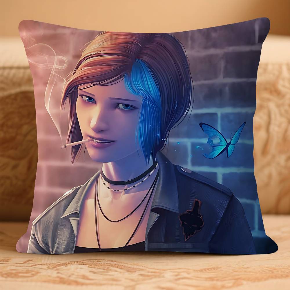 ИГРА L-Life Is S-StrangeS Наволочка Съемная Моющаяся Наволочка – Всесезонный Мягкий Лен 16x16Inch