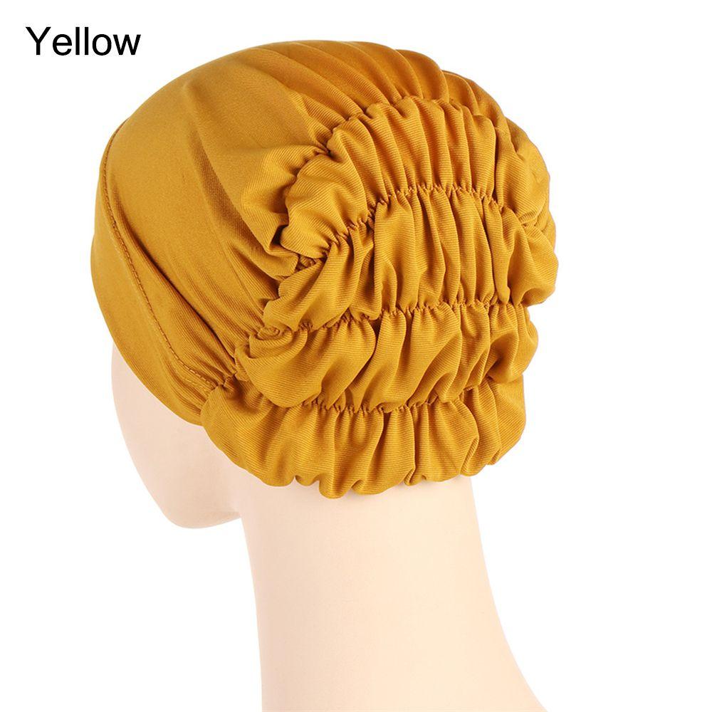 Mode Elastische Hijabs Bonnet Turban Hut Frauen Kopftuch Innenmütze