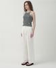 MOTT Buckle Cotton Pants - White