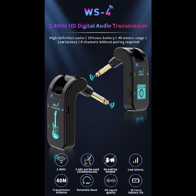Wireless Guitar Transmitters Receiver 2.4GHz Wireless Guitar System for Guitar