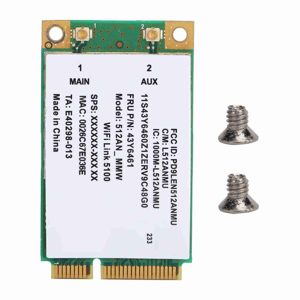Wireless Network Card 2.4G 5G 300Mbps Mini PCIe Card for Lenovo Y450 Intel 5100 5100AGN 512AN_MMW