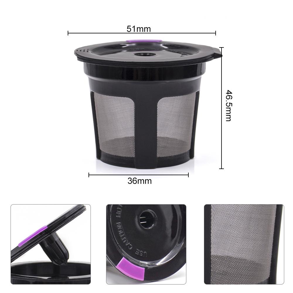 Reusable K Cups 6 Pack Coffee Filters Food Grade Stainless Steel Mesh Eco-Friendly Coffee Pods For Keurig 1.0 and 2.0 Brewers