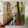 Tenda Scenografica Forest Mist Stampa 3D Tasca per Bastone Camera da Letto Soggiorno Cucina Decorazione Finestra Tenda Facile da Lavare e Curare