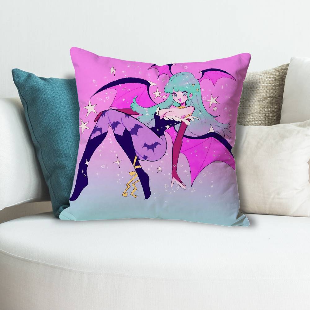 MMorrigan AAenslands Anime Celebrity Merchandise AllMatch Printed Pillow Case Sofa Car Office Room Decoration Protector