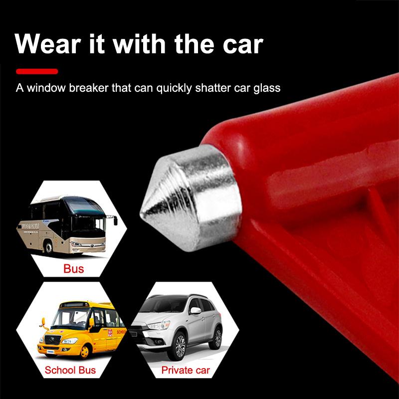

Автомобильный молоток безопасности, молоток для аварийного выхода, многофункциональный аварийный молоток, стеклобой для автомобиля, портативные инструменты для спасения и эвакуации One size