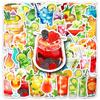 50-Piece Cocktail Graffiti Stickers for Decorating Bottles, Phone Cases, and More