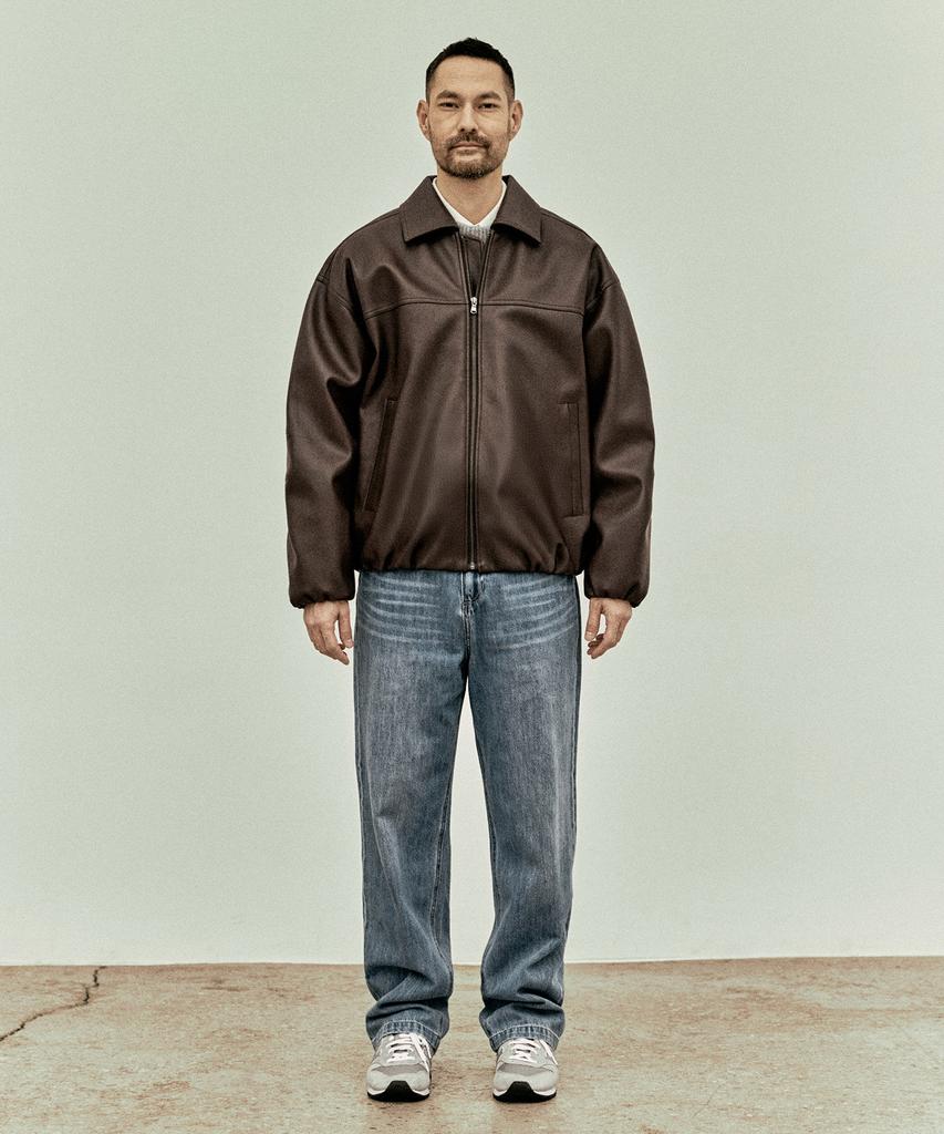 Stco Diems Loose Fit Leather Jumper Brown (Oversized)_Ljpxa02Osh