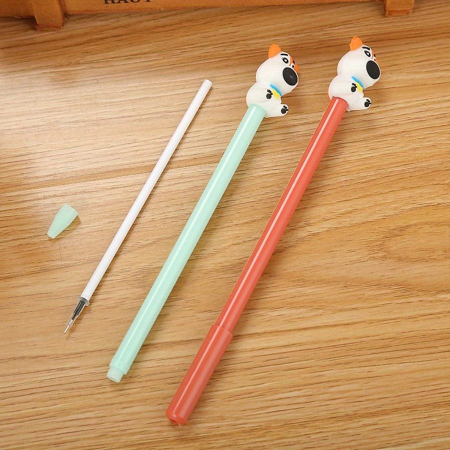 Back To School Season 10pcs 0.5mm Creative  Dull Dog Gel Pen Cute Cartoon Learning Stationery Office Supplies Water-based Signature Pen