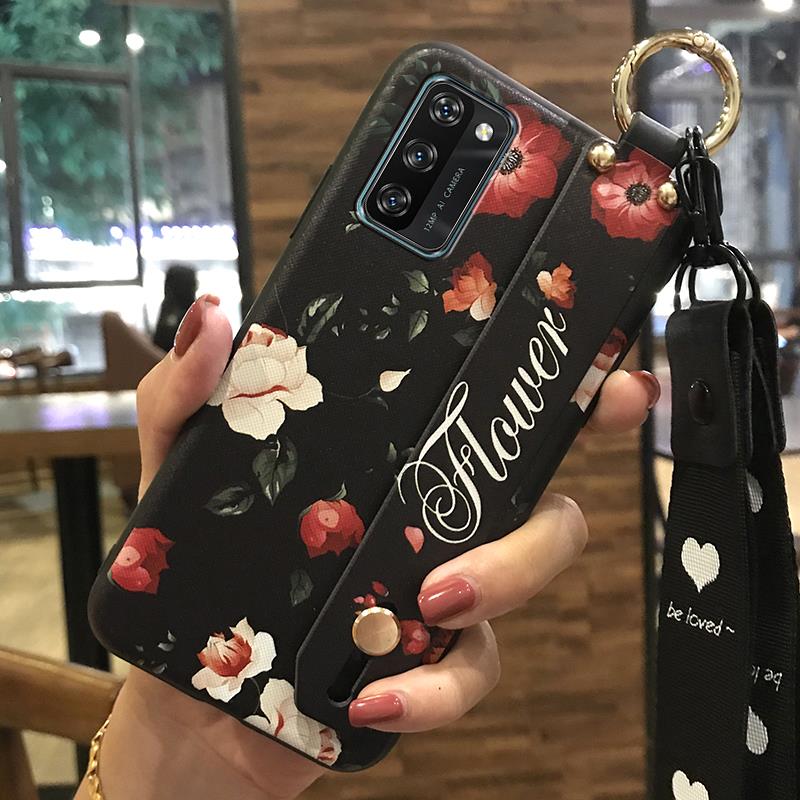 Durable Dirt-resistant Phone Case For Blackview A100 Waterproof Wristband Protective Fashion Design Phone Holder Ring