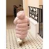 Kids Casual Korean Style Loose Thick Mid Length Hooded Warm White Duck Down Jacket