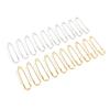 20PCS Brooch Safety Pins Metal Heavy Duty Safety Pins with 5 Holes for Jewelry Making Clothes Blankets Sewing Gold