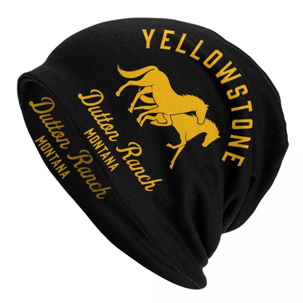 

Dutton Ranch Yellowstone Skullies Beanies Caps Femme Hip Hop Knitted Hat For Unisex Women Warm Winter Bonnet Cap
