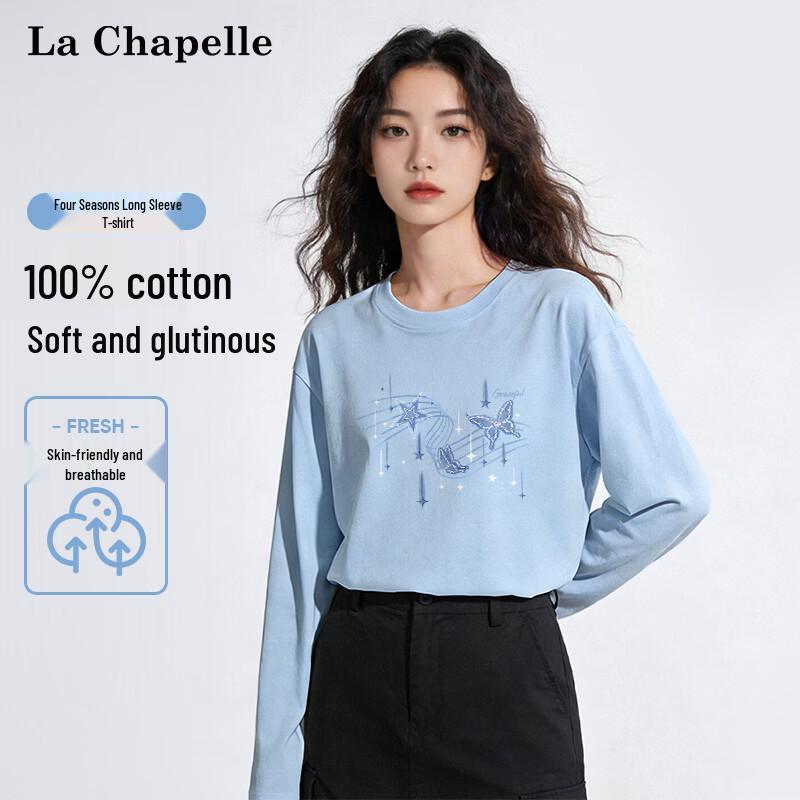 La Chapelle Women's Cotton Long Sleeve T-Shirt