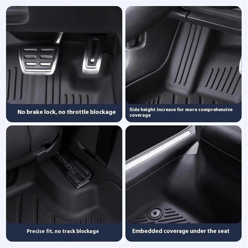 BYD Song Plus DMI 2024-2026 TPE Floor Mats Full Cover All Weather Waterproof Non Slip Car Floor Liners Custom Fit Interior Acces