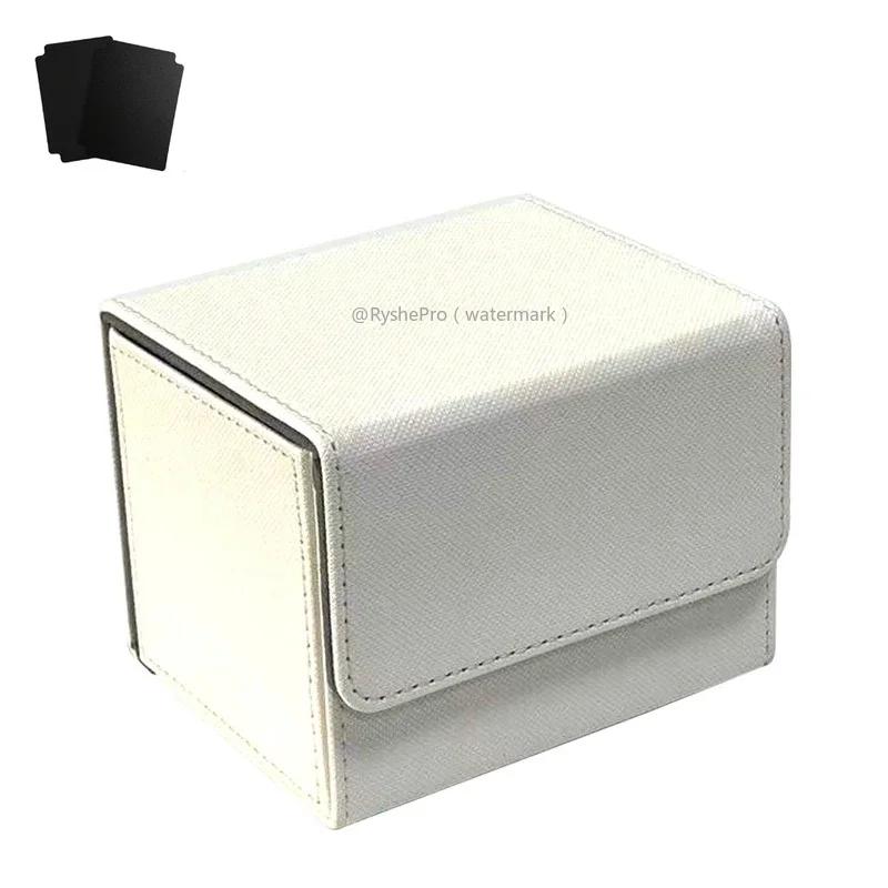 Komutan Kart Destesi Kutusu 100+ Tek Kılıflı Kart Saklama Kutusu Deri Mıknatıslı Magic Gathering Kart Kılıfı TCG CCG MTG Kartları İçin