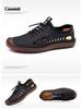 Men's Summer Cowhide Leather Breathable Casual Shoes with Non-slip Soft Sole