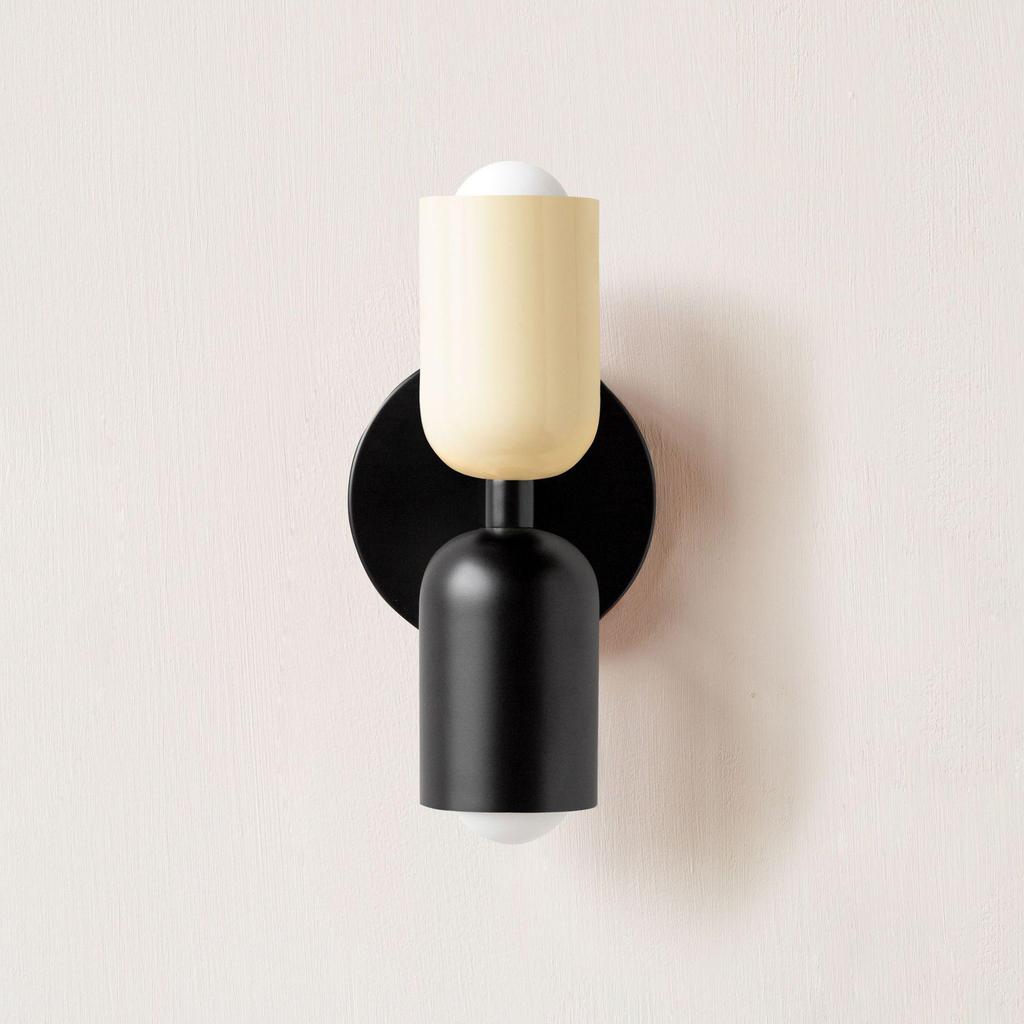 Mid-Century Modern Double-Head Cream Wall Lamp - Creative & Colorful Vintage Design for Nordic Bedrooms