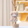 Bear Rabbit Duck Keychain Cute Cartoon Girl Backpack Hanging Plush Doll Gift
