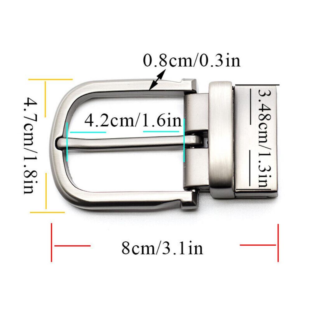 35mm Belt Reversible High-quality Single Pin Single Prong Belt Buckle Clip Buckle
